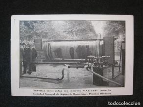 Postales: ASLAND-TUBERIAS PARA LA SOCIEDAD GENERAL DE AGUAS DE BARCELONA-PUBLICIDAD-POSTAL ANTIGUA-(80.988)